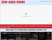 Tablet Screenshot of conestogadrivingschool.com